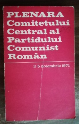 myh 542s - Documente comuniste - ed 1971 - piesa de colectie foto