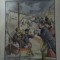 Ziarul Veselia : DISPARI?IA A DOI COMERCIAN?I DIN BUCURE?TI - gravura, 1905
