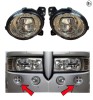 Set proiectoare LED halogen pentru faza lunga suplimentara stanga + dreapta pentru Scania seria P G R T, numere OEM 1446355, 2080688, 1446353, 1931614