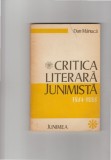 Bnk ant Dan Manuca - Critica literara junimista (1864-1885), Alta editura, Brosata
