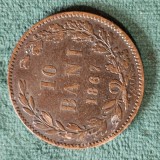 10 bani 1867 WATT