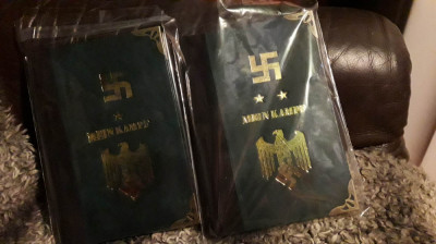 Mein Kampf-Adolf Hitler-ed de lux NECENZURAT -ed 1993 2 vol foto