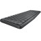 Kit Tastatura + mouse wireless Logitech MK235, USB, Grey