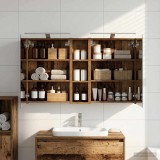 vidaXL Set dulap baie cu raft 3 pcs 120 x 14,5 x 70 cm Lemn compozit 3403758