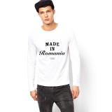 Bluza alba, barbati, Made in Romania - L