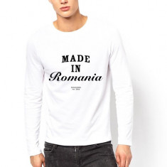 Bluza alba, barbati, Made in Romania - XL