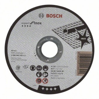 Disc de taiere drept Expert for Inox AS 46 T INOX BF, 125mm, 1,6mm - 3165140116411 foto
