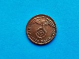 1 Pfennig 1939 lit.G-Germania-stare buna-patina frumoasa