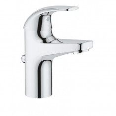 Baterie lavoar Grohe Start Curve 23805000, 3/8, marimea S, monocomanda, cartus ceramic, evacuare cu tija, crom