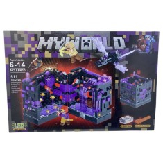 Set constructie replica Minecraft cu lumina NO.LB610 foto
