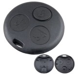 Carcasa cheie telecomanda Techstar compatibila Smart Fortwo 450/City-Coupe/Cabrio, Roadster, Forfour, 3 butoane, neagra
