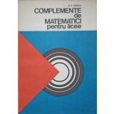 COMPLEMENTE DE MATEMATICI PENTRU LICEE-D.V. IONESCU-222119