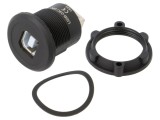 Adaptor USB 2.0 A-B ONPOW pentru montaj pe panou M22 negru