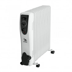 Radiator electric Albatros, 13 elementi, 3000 W, 3 trepte putere, termostat reglabil, Alb foto