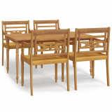 Set masa pentru gradina, lemn masiv de tec, 5 piese GartenMobel Dekor, vidaXL