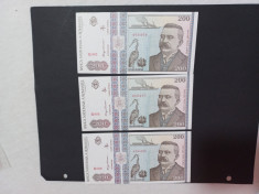 Bancnote romanesti 200lei 1992 unc foto