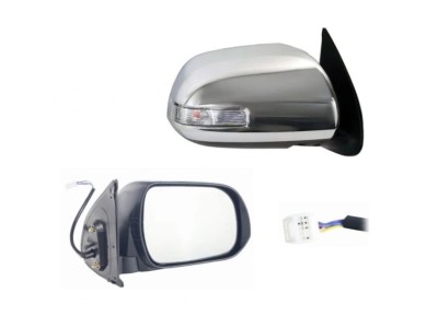 Oglinda usa exterioara Toyota Hilux, 01.2016, partea dreapta, View Max, reglare electrica; cromat housing; sticla convexa; sticla crom; 10 gauri / 5 foto
