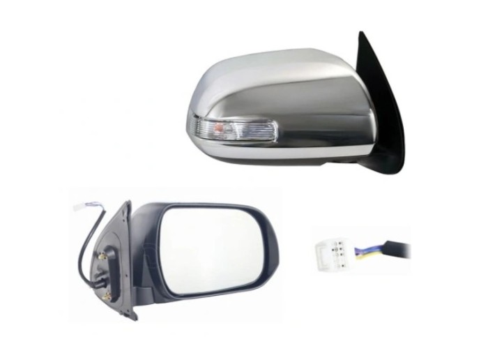 Oglinda usa exterioara Toyota Hilux, 01.2016, partea dreapta, View Max, reglare electrica; cromat housing; sticla convexa; sticla crom; 10 gauri / 5