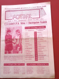 Program meci fotbal &quot;SOIMII&quot; IPA SIBIU - ELECTROPUTERE CRAIOVA (06.10.1985)