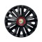Set 4 capace roti Negre Cu Inel Rosu Royal R15 Compatibil Cu Alfa Romeo