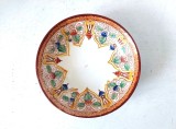 Farfurioară decorativă orientală marcata PERSAN BF, decorata cu motive florale &ndash; porțelan pictat manual &ndash; 11 cm diametru