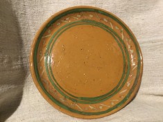 Arta / Design - Farfurie din ceramica realizata manual semnata I?R. anul 1961
