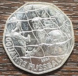 (A1022) MONEDA DIN ARGINT AUSTRIA - 5 EURO 2004, 100 ANI FOTBAL