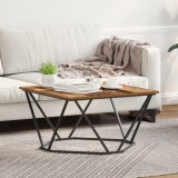 vidaXL Masă de cafea din lemn vechi 80x80x45 cm din lemn stratificat