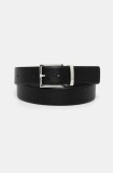 HUGO curea de piele barbati, culoarea negru, 50522618