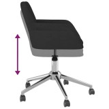 Cumpara ieftin Scaun de birou pivotant, negru, material textil