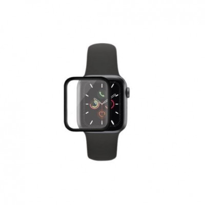 Folie Sticla Apple Watch Series 2/3 42 mm adeziv pe margine Negru foto