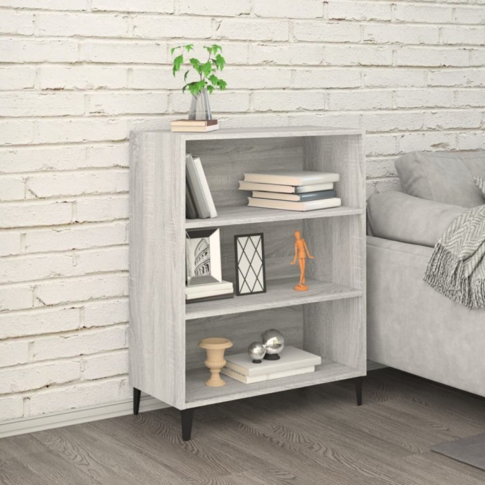 vidaXL Servantă, gri sonoma, 69,5x32,5x90 cm, lemn prelucrat