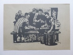 La curatat cartofi - semnat Ilie Schon