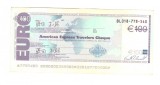 Cec de calatorie 100 euro American Express Travelers Cheque, stare buna