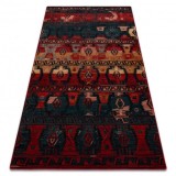 Covor de l&acirc;nă Omega TAPAS etnic, albastru inchis, 170x235 cm