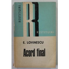 ACORD FINAL de EUGEN LOVINESCU , 1974