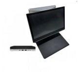 Pachet POS Refurbished HP 800 G3 Mini, 14 Inch HP L7014t Touchscreen + 10 Inch HP L7010t, Intel Core i5-7400T 2.40GHz, 8GB DDR4, 256GB SSD + Windows 1