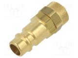 Conector ştuţ PNEUMAT 0&divide;35bar alamă NW 7,2 pentru furtun 4x6mm -20&divide;100&deg;C