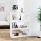 vidaXL Bibliotecă/Separator cameră alb, 80x30x103,5 cm, lemn masiv pin