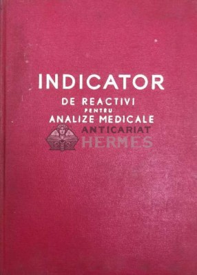 Indicator de reactivi pentru analize medicale - 1964 ($Y18) foto