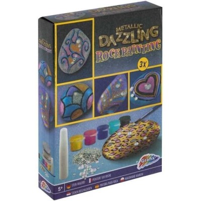 Set pictura pe pietre Metallic Dazzling 11 piese Grafix GR200057 foto