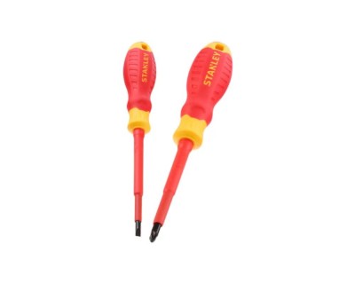 Set 2 surubelnite izolate VDE PZ2 SL4 100mm Stanley STHT60030-0 foto