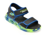 Cumpara ieftin Sandale SKECHERS negre, SOLA GLOW SANDAL, din piele ecologica