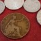 Lot 10 monede diferite tara / an + One 1 penny 1903 UK Anglia , [poze]. Discount conform descriere [10 - 20 %. Vezi descrierea.].
