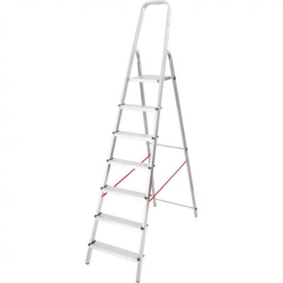 Scara aluminiu, Master, 6 trepte, platforma, max 125 kg, 2.15 m foto