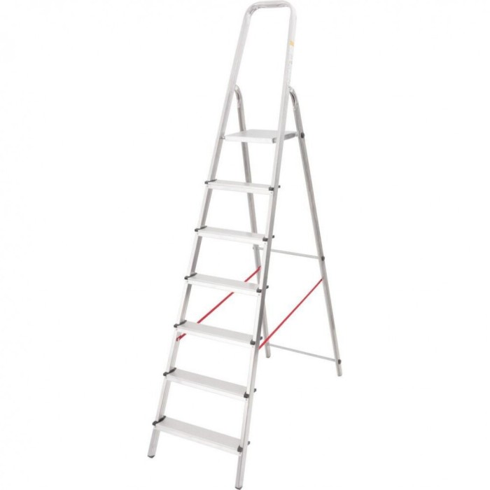 Scara aluminiu, Master, 6 trepte, platforma, max 125 kg, 2.15 m
