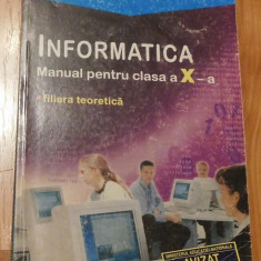 Informatica. Manual pentru clasa a X-a de Emanuela Cerchez