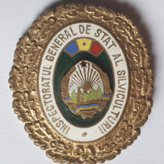 Insigna Evidentiat - Ceausescu Inspectoratul General de Stat al SILVICULTURII