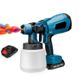 Pistol de vopsit pe acumulator, GOSTOCK&reg;, 18 V, Rezervor 1000 ml, 3 moduri