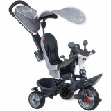 Tricicleta Smoby Baby Driver Plus Gri, Aluminiu, 10 Luni+, Baieti/Fete, Max 30kg